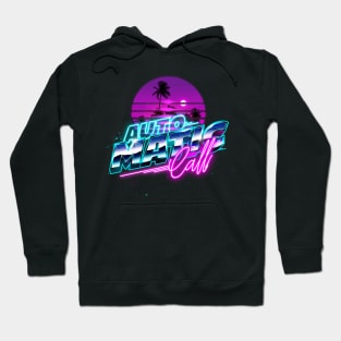 Automatic Call Synthwave Sun Palm Trees Hoodie